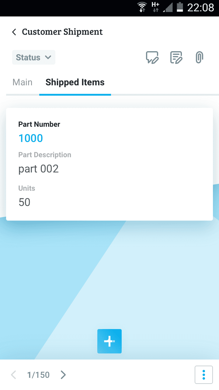 Items list